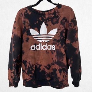 ADIDAS HAND BLEACH DYED SWEATSHIRT- LARGE